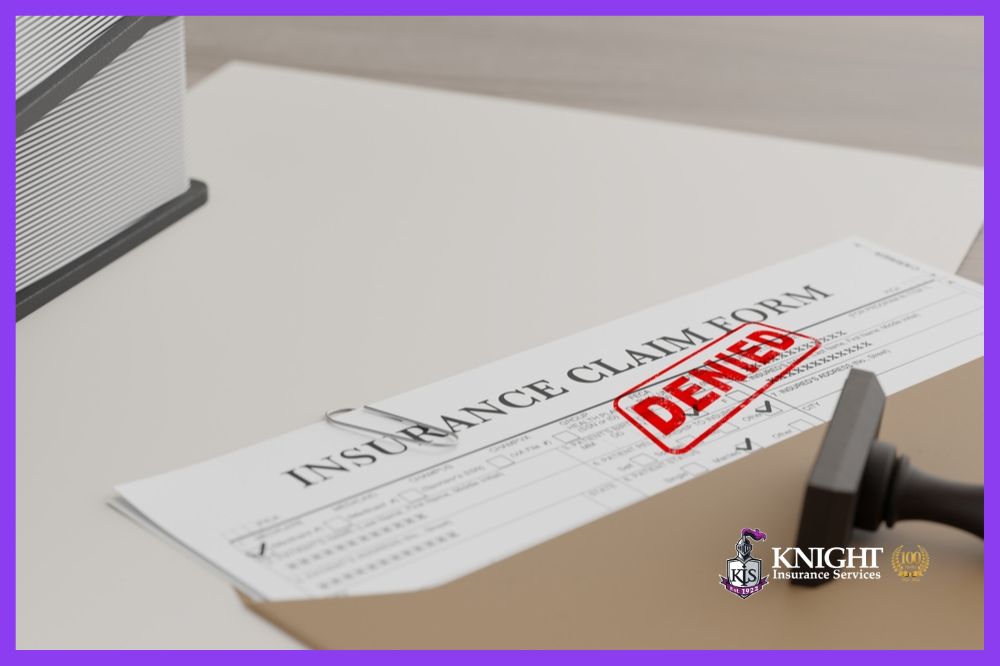 Denied insurance claim form