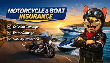 Boat, Motorcycle, RV Insurance
