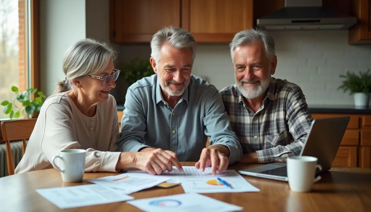 old people discussing