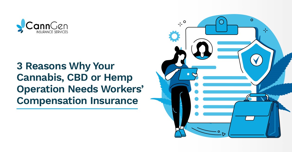 Three Reasons Why Your Cannabis, CBD or Hemp Operation Needs Workers’ Compensation Insurance