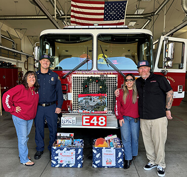 Toy Drive Seal Beach Fire Department - Mike Johnson, Nancy, Neil & Kathleen