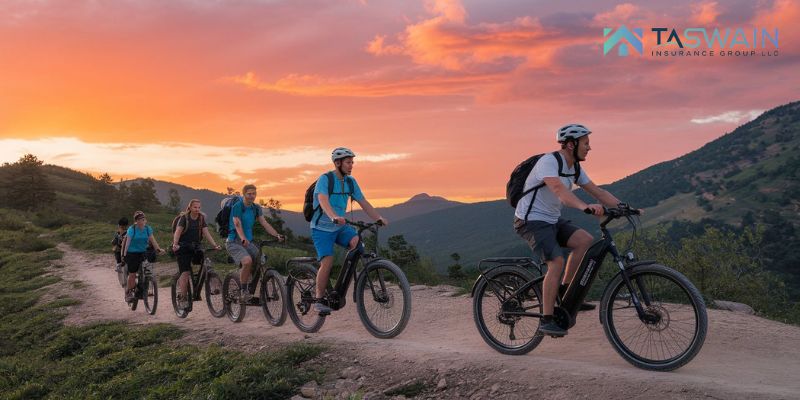 Mountain Bikers on a trek