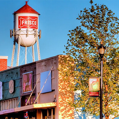 Frisco with the water tower