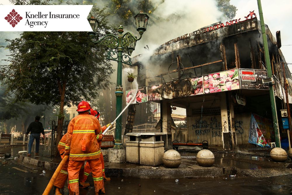 Fire in a Building fire in a building