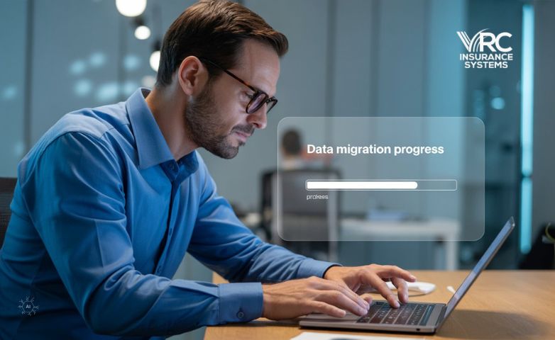 A man doing Data migration