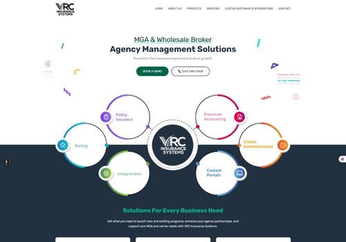 VRC Ins webpage