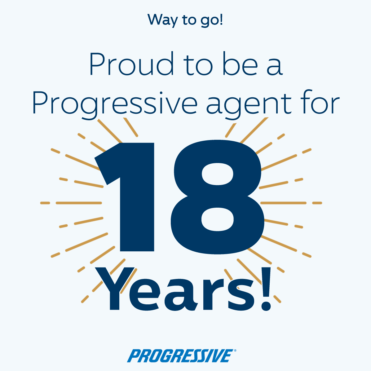 We're thrilled to mark 18 incredible years of partnership with Progressive Insurance
